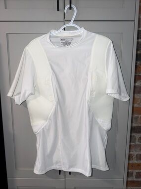5.11 Tactical White Men’s Undershirt with Integrated Mesh Vest